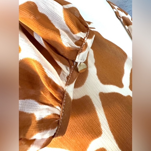 Ann Taylor Orange Long Sleeve Dress - Picture 7 of 11